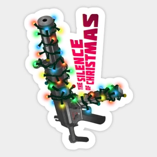 The Silence Of Christmas (black.) Sticker